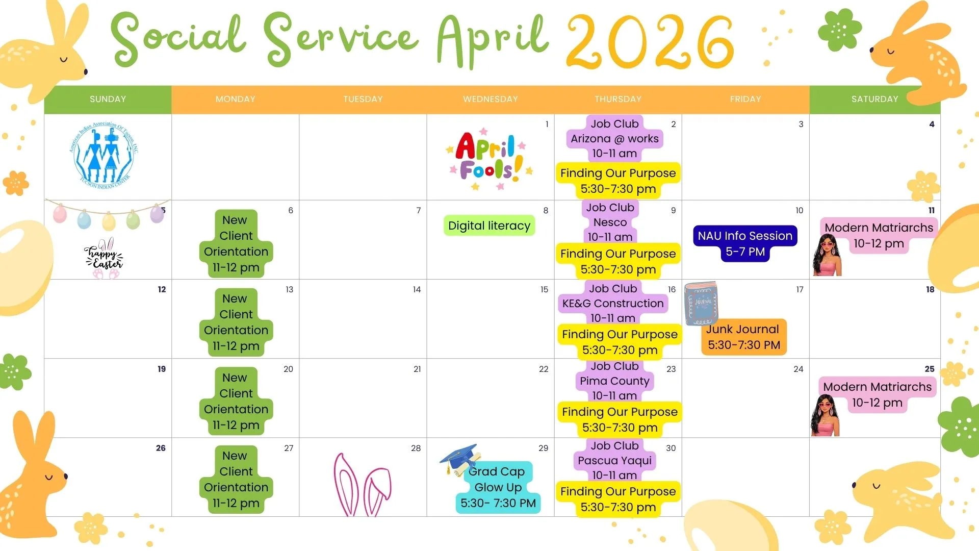April Calendar Events