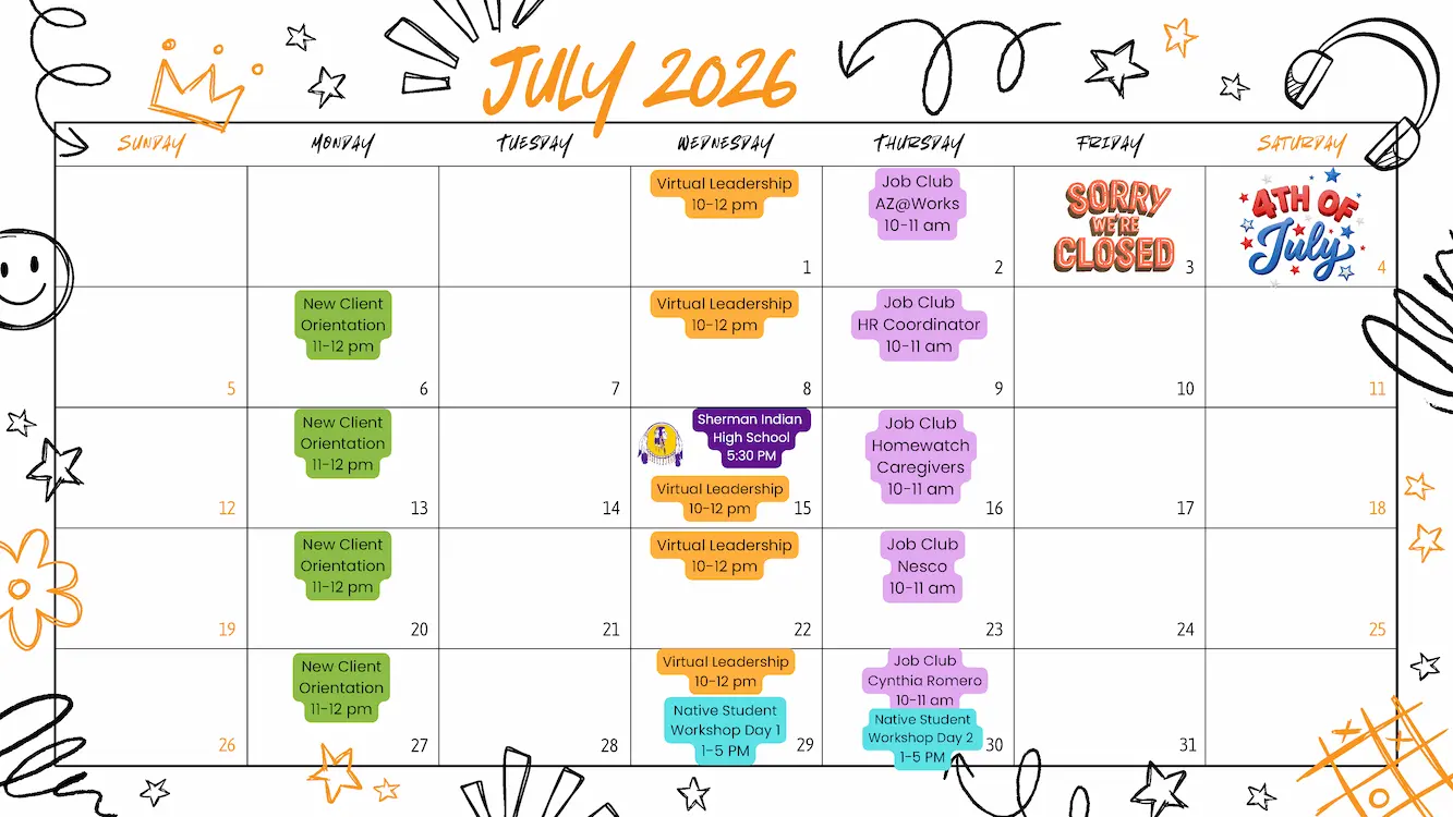 May Calendar Events