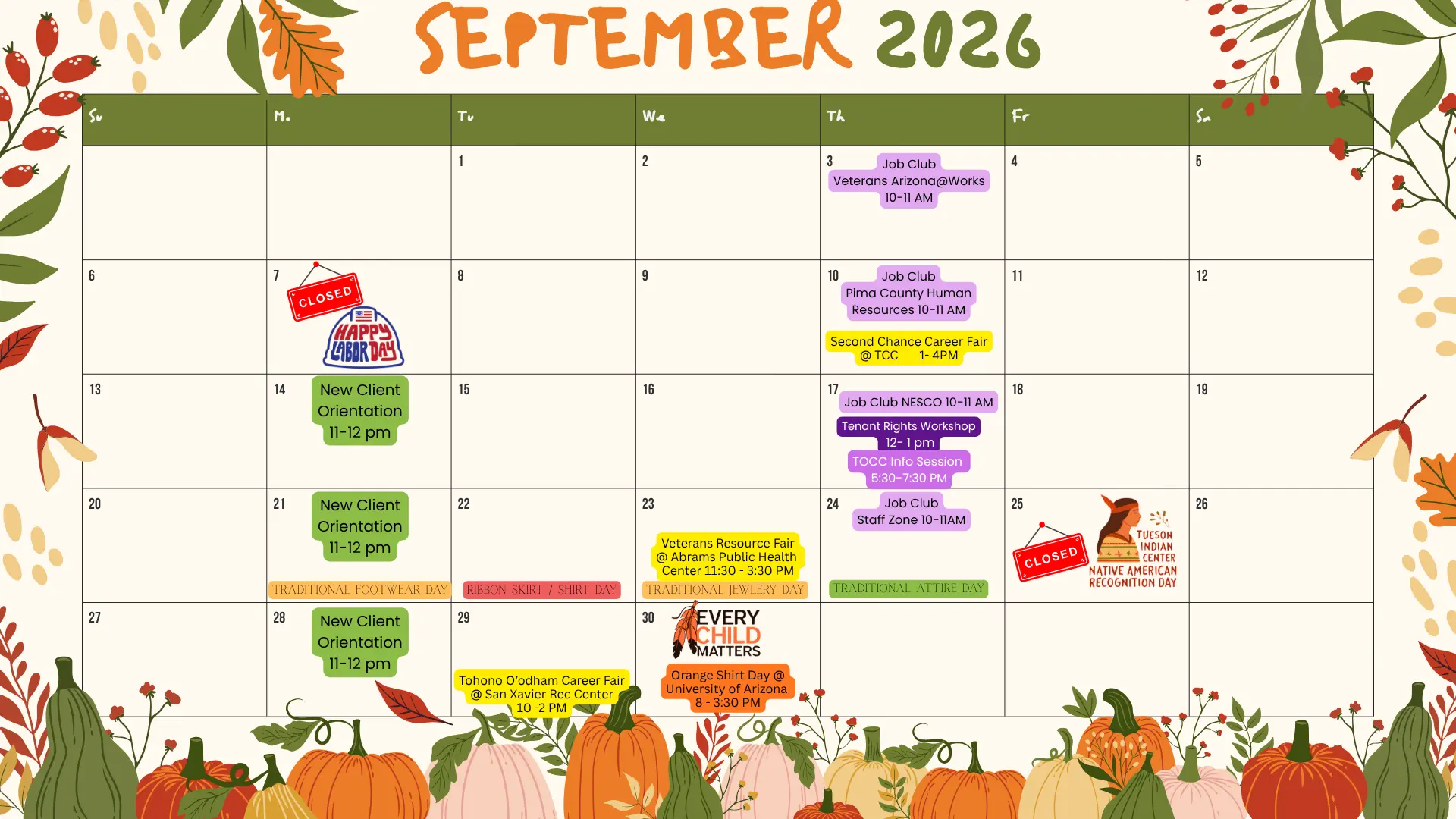 May Calendar Events